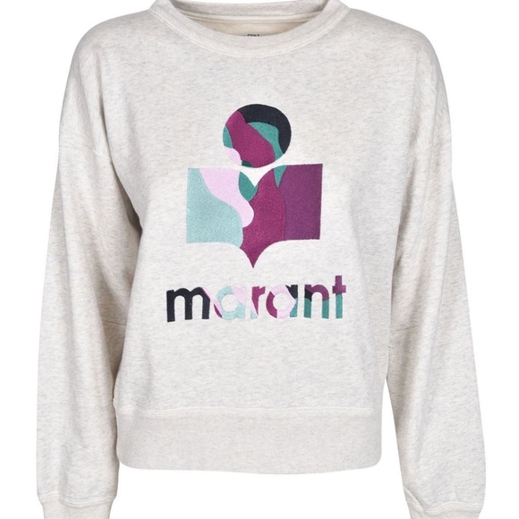 Isabel Marant Etoile Mobyli Sweatshirt in Ecru Size 38 - Picture 2 of 9